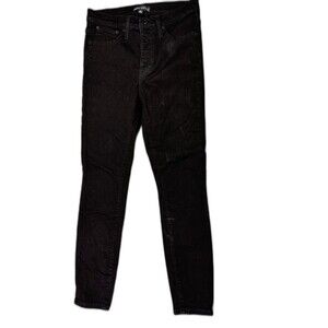 J Crew Mercantile Size 27 Womens Jeans Black Mid Rise Skinny Stretch